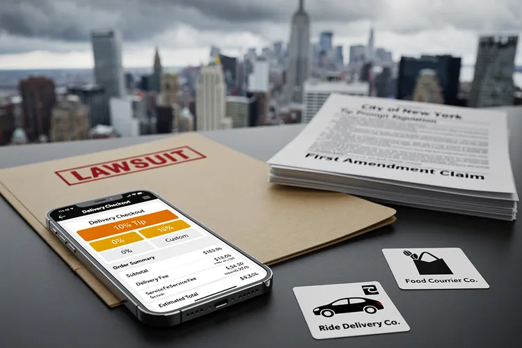 Tip Screen Tussle: Uber, DoorDash Battle NYC’s Gratuity Mandate in Court