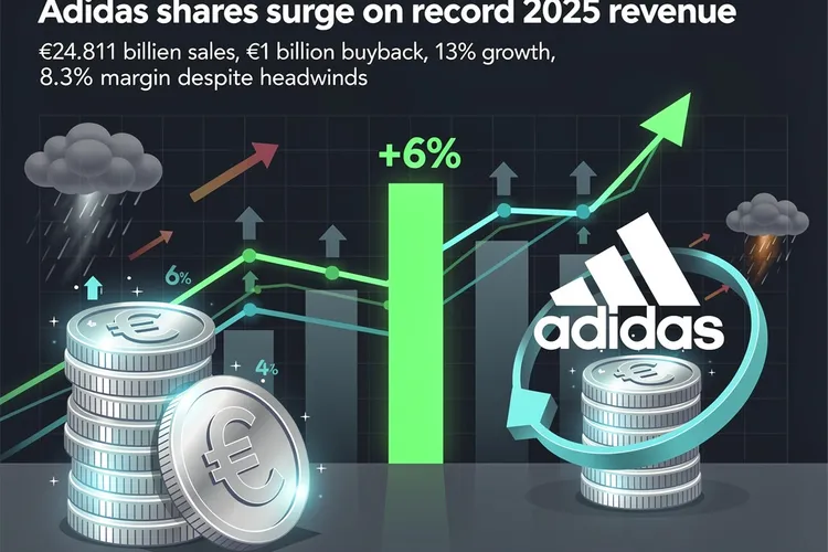 Adidas’s Record Revenue Sprint: €1 Billion Buyback Fuels 6% Share Surge