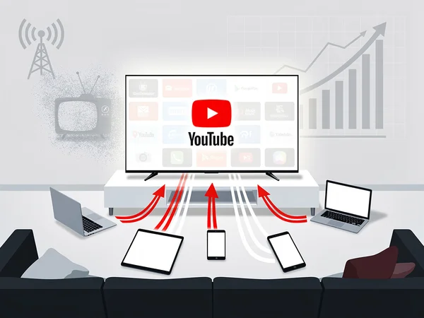 YouTube’s Aggressive Push Into Living Rooms Signals New Era of Television Dominance